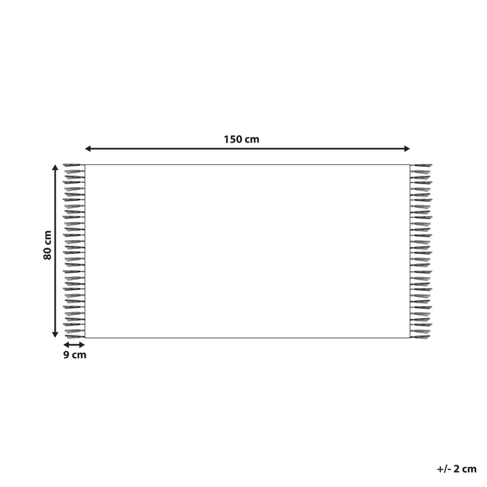 Tappeto moderno in viscosa con frange 80 x 150 cm grigio scuro stile moderno contemporaneo camera da letto soggiorno