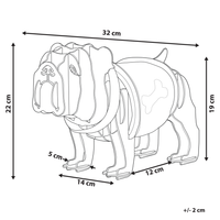 Lampada da tavolo in legno chiaro a forma di cane con luce accessorio decorativo per camera da letto ufficio