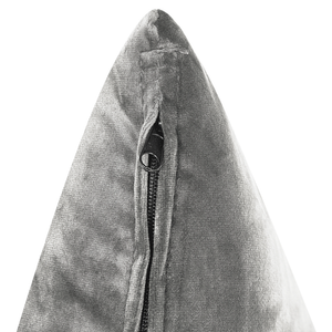 Divano ad angolo cuscini in tessuto di velluto grigio chiaro gambe in metallo con finitura in legno