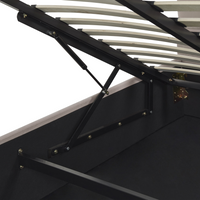 Letto contenitore matrimoniale rete a doghe velluto tortora 160 x 200 testiera a conchiglia