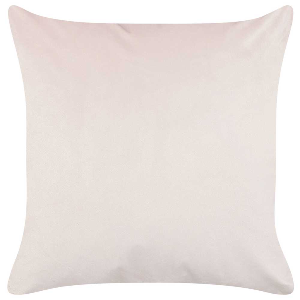 Set di 2 cuscini decorativi velluto blu rosa 45 x 45 cm stampa foglia accessori decoro glamour