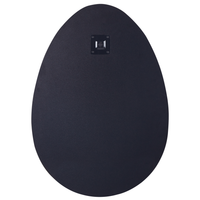 Specchio da parete in vetro argento 50 x 70 forma ovale da appendere senza cornice design moderno