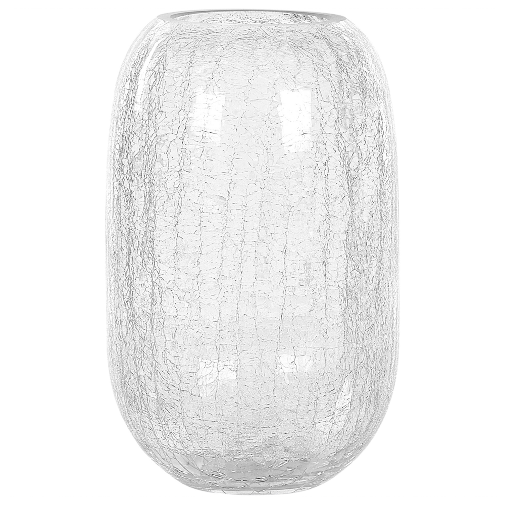 Vaso da fiori di forma rotonda vetro trasparente 28 cm stile moderno minimalista