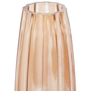 Vaso da tavolo in vetro di colore arancione 22 cm decorazione moderna