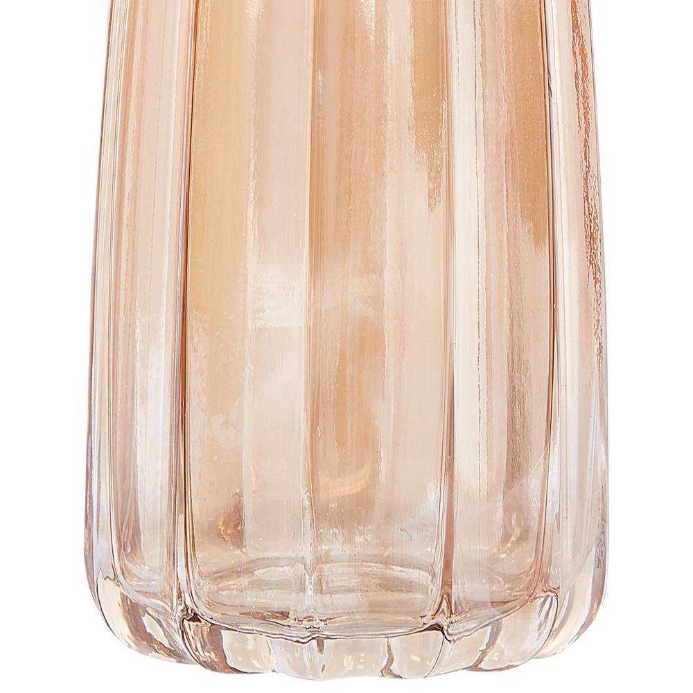 Vaso da tavolo in vetro di colore arancione 22 cm decorazione moderna