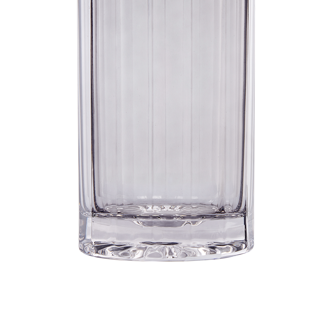 Vaso di vetro di colore grigio dorato 30 cm stile moderno