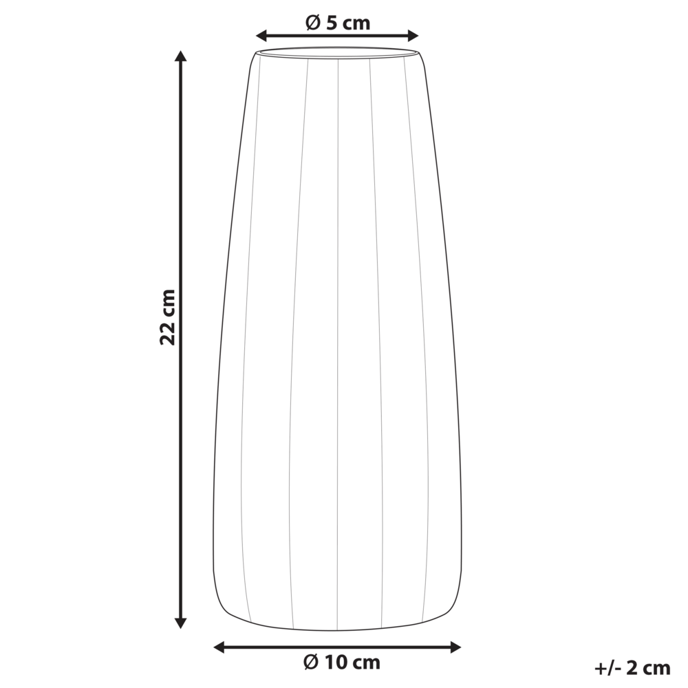 Vaso da tavolo in vetro di colore arancione 22 cm decorazione moderna