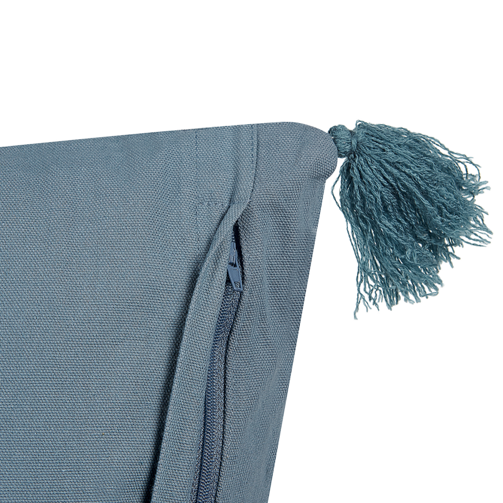 Cuscino in velluto con motivo floreale blu scuro 45x45 cm stile boho camera da letto soggiorno