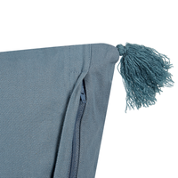 Cuscino in velluto con motivo floreale blu scuro 45x45 cm stile boho camera da letto soggiorno