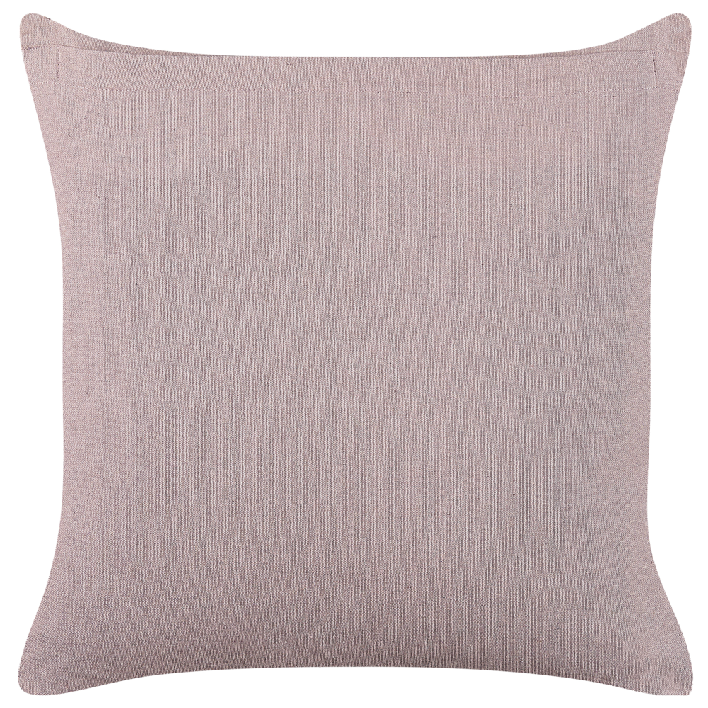 Set di 2 cuscini in velluto con motivo a strisce 45x45 cm rosa soggiorno camera da letto stile boho