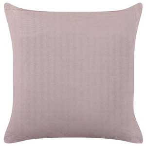 Set di 2 cuscini in velluto con motivo a strisce 45x45 cm rosa soggiorno camera da letto stile boho