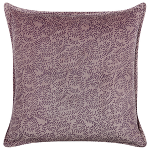 Set di 2 cuscini in velluto con motivo floreale 45x45 cm rosa soggiorno camera da letto stile boho