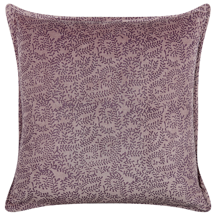 Set di 2 cuscini in velluto con motivo floreale 45x45 cm rosa soggiorno camera da letto stile boho