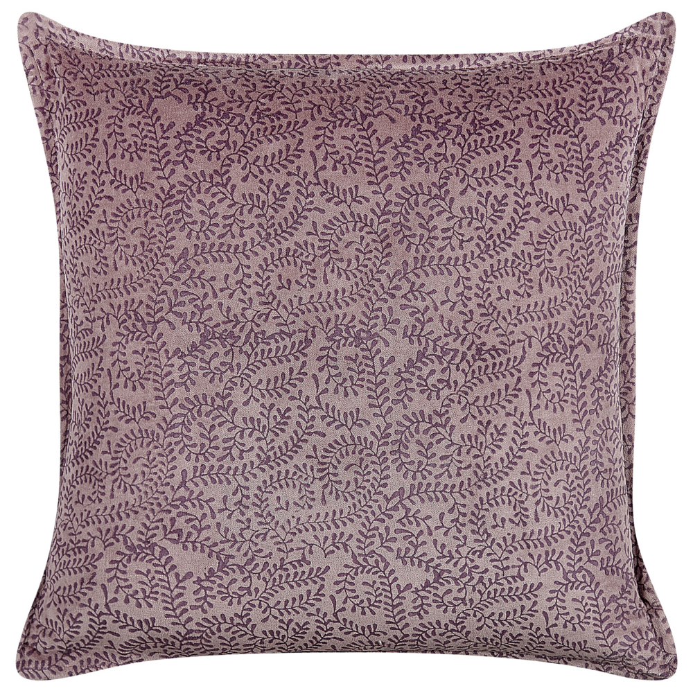 Cuscino in velluto con motivo floreale 45x45 cm rosa stile boho camera da letto soggiorno