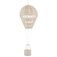 Decorazione rattan beige naturale 60 cm mongolfiera fatta a mano cameretta