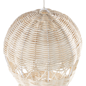 Decorazione rattan beige naturale 60 cm mongolfiera fatta a mano cameretta
