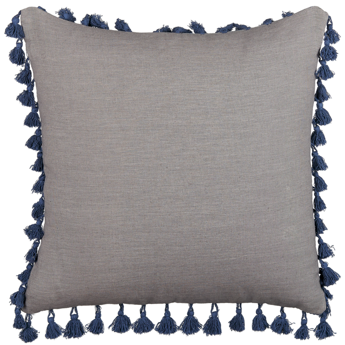 Set di 2 cuscini decorativi grigio 45 x 45 cm federa rimovibile cuscino decorativo con imbottitura per divano letto