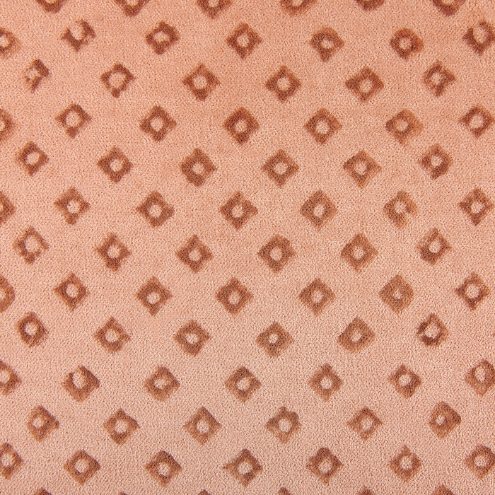 Set di 2 cuscini decorativi in velluto rosa 45 x 45 cm con motivo a rombi stampato a blocchi boho decor accessori