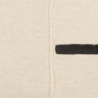 Set di 2 cuscini decorativi cotone beige e nero 45 x 45 cm motivo geometrico a righe fatto a mano sfoderabile con imbottitura