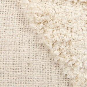 Set di 2 cuscini decorativi cotone beige chiaro 45 x 45 cm motivo geometrico nappe rivestimento sfoderabile con imbottitura boho