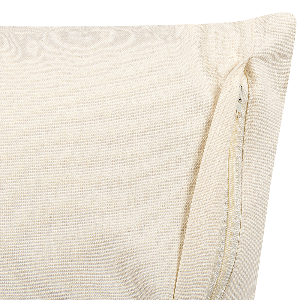 Cuscino decorativo cotone bianco e nero 45 x 45 cm motivo geometrico stampa laminata stile boho accessori