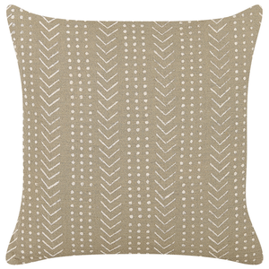 Set di 2 cuscini decorativi cotone grigio 45 x 45 cm motivo geometrico stampa laminata accessori stile boho