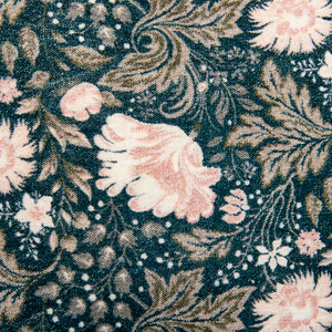 Set di 2 cuscini decorativi blu rosa velluto 45 x 45 cm velluto motivo fiore frange moderno glamour decor