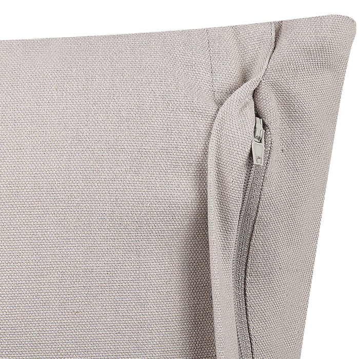 Cuscino decorativo cotone grigio e beige 35 x 55 cm motivo geometrico con nappe accessori stile boho