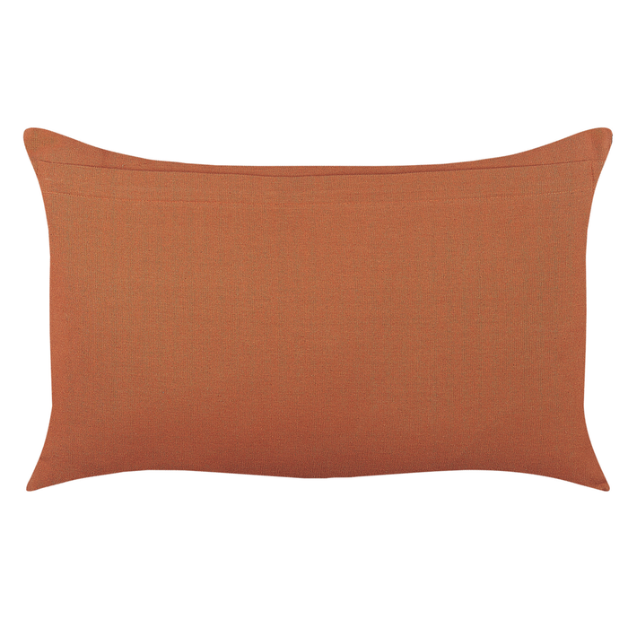 Set di 2 cuscini decorativi cotone arancione 35 x 55 cm motivo geometrico stile boho accessori