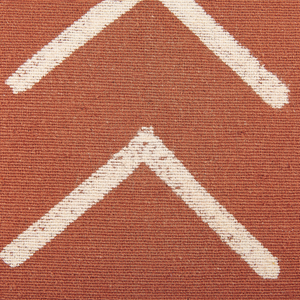 Set di 2 cuscini decorativi cotone arancione 35 x 55 cm motivo geometrico stile boho accessori