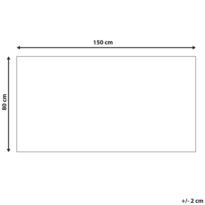 Tappeto in cotone beige 80 x 150 cm minimalista fatto a mano motivo geometrico soggiorno camera da letto