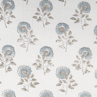 Set di 2 cuscini decorativi bianchi e blu cotone 45 x 45 cm motivo floreale nappe fatto a mano rivestimento sfoderabile con imbottitura stile boho