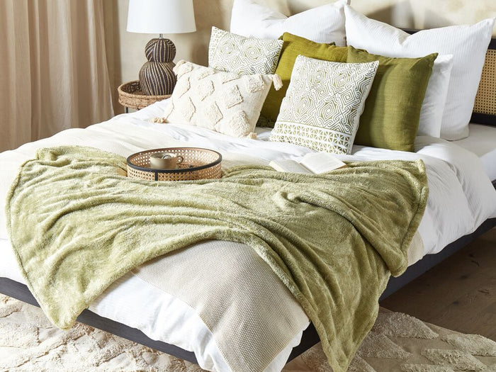 Coperta verde 125 x 150 cm soggiorno camera da letto accessorio divano