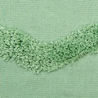 Coperta in cotone verde con frange e motivo geometrico 125 x 150 cm stile boho soggiorno camera da letto accessorio divano