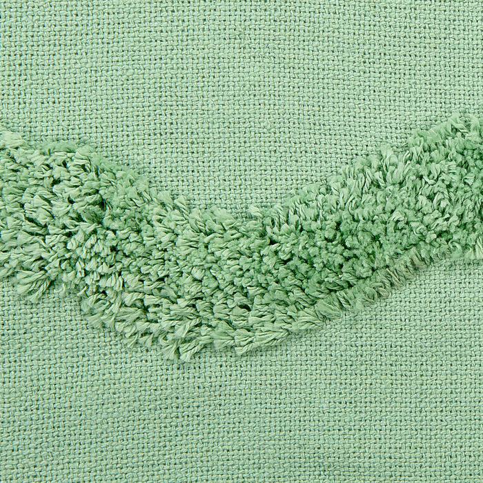 Coperta in cotone verde con frange e motivo geometrico 125 x 150 cm stile boho soggiorno camera da letto accessorio divano