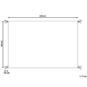 Tappeto in cotone con motivo semplice arancione 160 x 230 cm camera da letto soggiorno