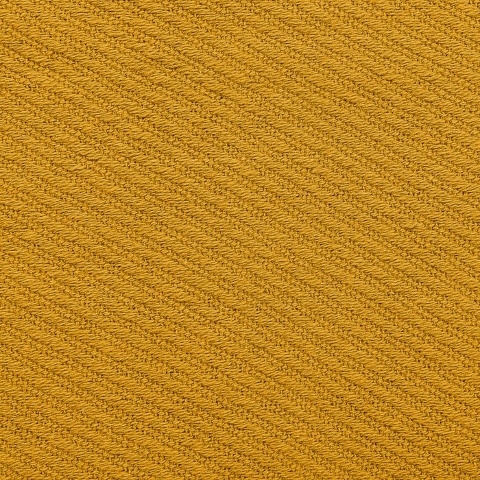 Coperta giallo senape in cotone e con frange fatta a mano 125 x 150 cm soggiorno camera da letto divano