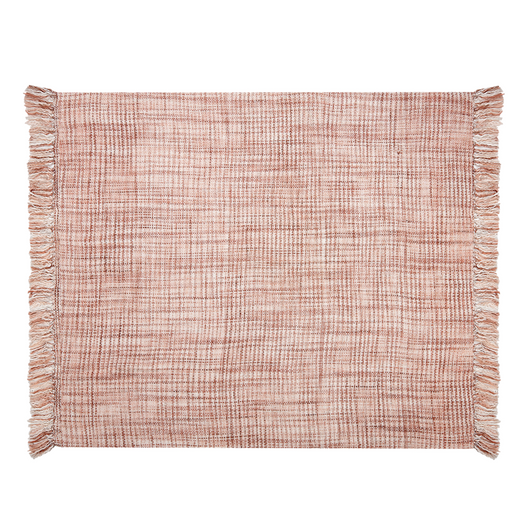 Coperta con frange fatta a mano 125 x 150 cm multicolore plaid copriletto camera da letto soggiorno