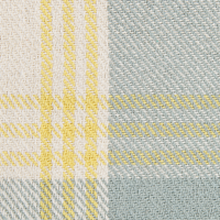 Coperta a quadri verdi e gialli in cotone con frange fatta a mano 125 x 150 cm soggiorno camera da letto divano plaid copriletto