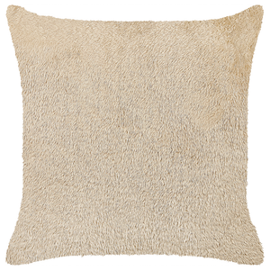 Cuscino decorativo in poliestere beige 45 x 45 cm in stile boho con imbottitura
