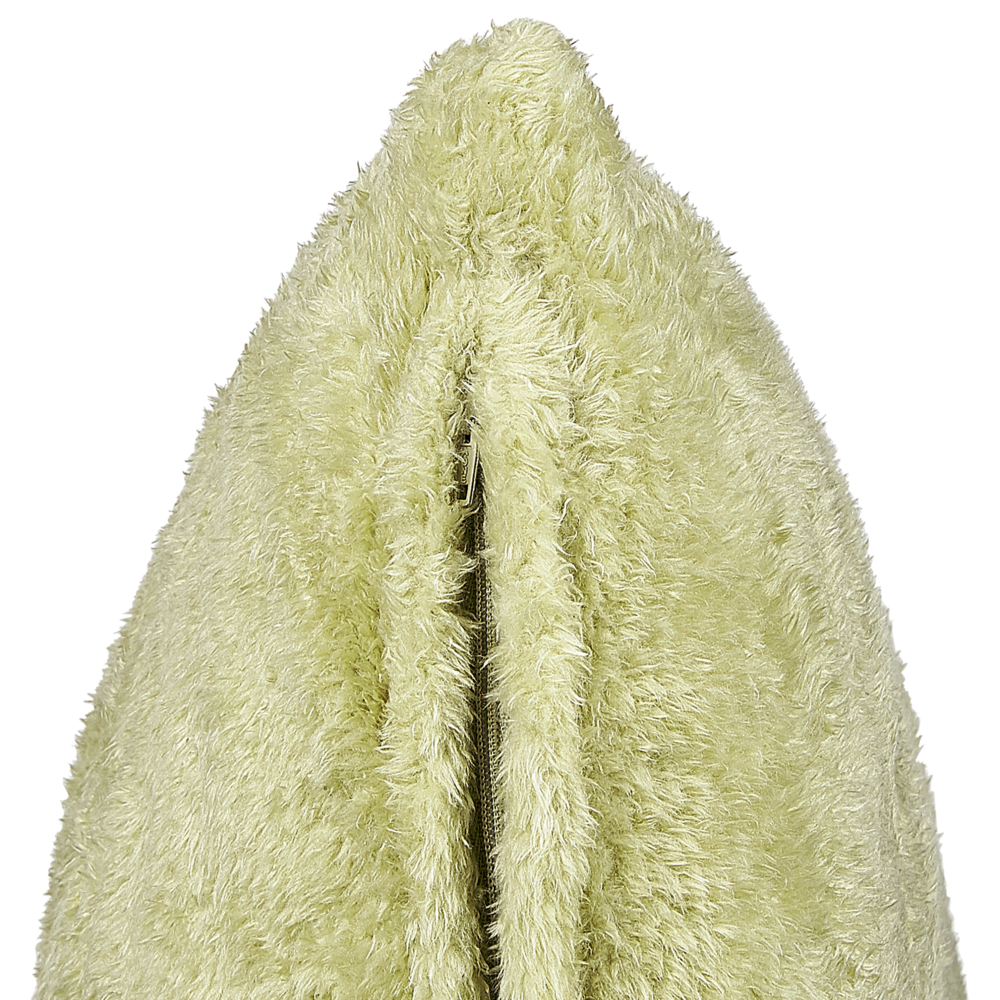 Set di 2 cuscini decorativi in poliestere verde 45 x 45 cm in stile boho con imbottitura