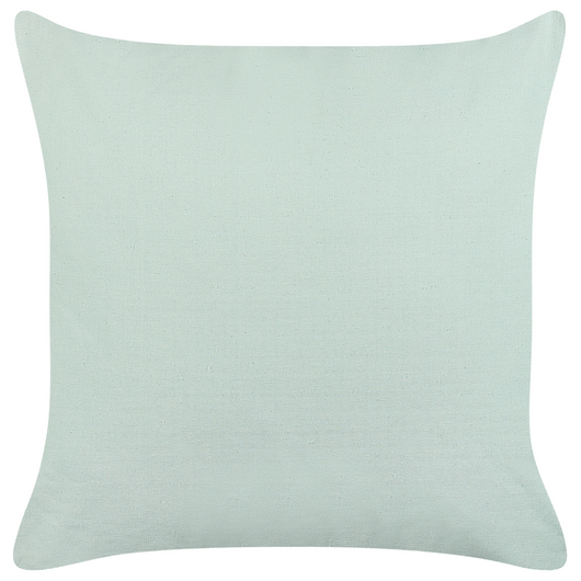 Cuscino decorativo in cotone verde chiaro 45 x 45 cm con frange stile boho con imbottitura