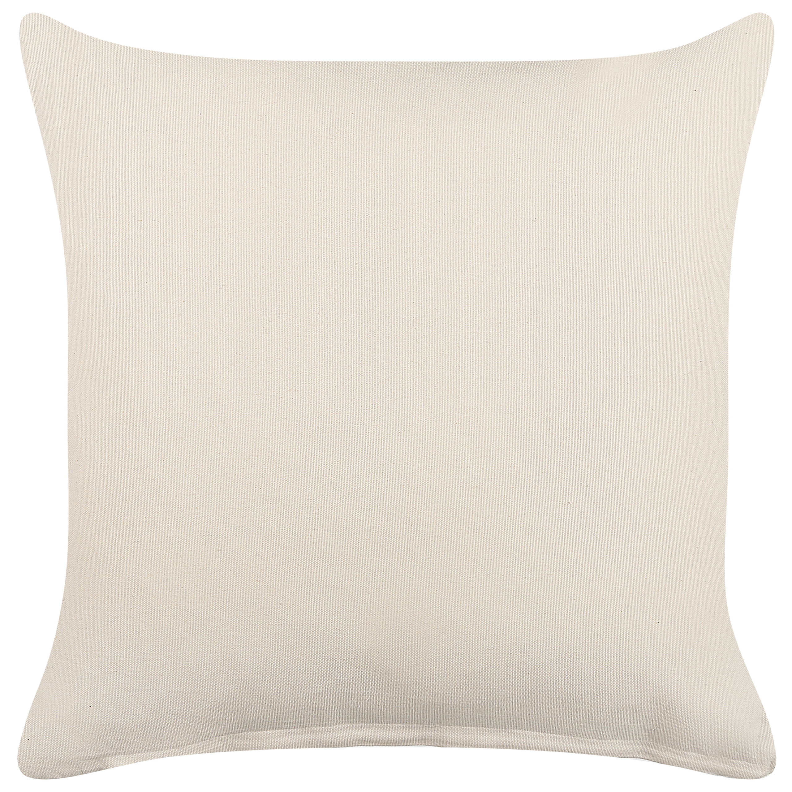 Set di 2 cuscini decorativi in cotone beige e nero 45 x 45 cm federa boho motivo geometrico