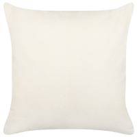 Set di 2 cuscini decorativi in cotone bianco e blu 45 x 45 cm tinta unita con nappine federa boho