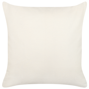 Set di 2 cuscini decorativi in cotone bianco e blu 45 x 45 cm tinta unita con nappine federa boho