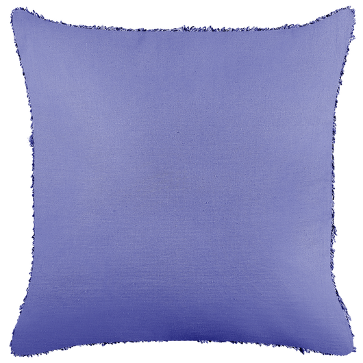 Cuscino decorativo in cotone viola 45 x 45 cm tinta unita motivo geometrico trapuntato federa boho