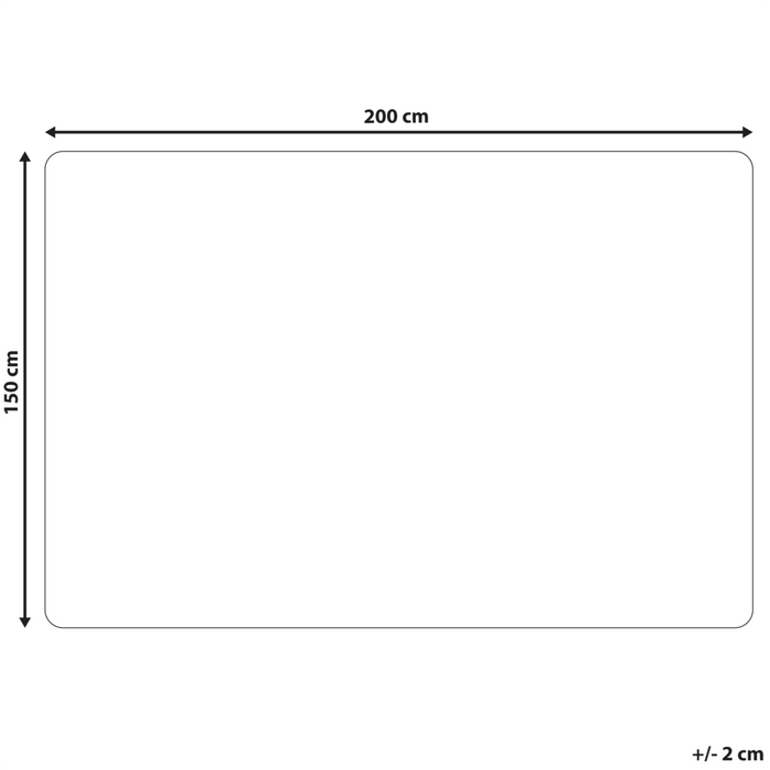 Coperta morbida in tessuto sintetico bianco 150 x 200 cm camera da letto salotto