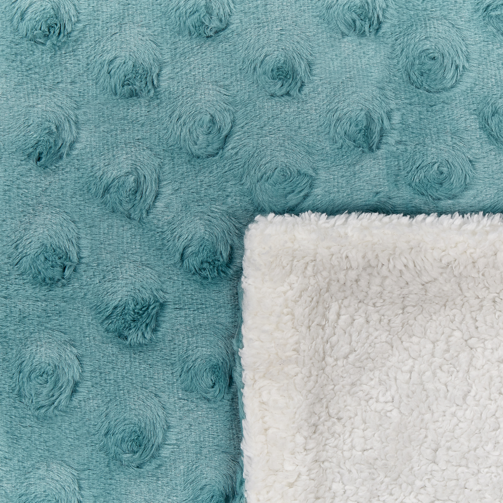 Coperta morbida in tessuto sintetico verde chiaro 150 x 200 cm camera da letto salotto soggiorno