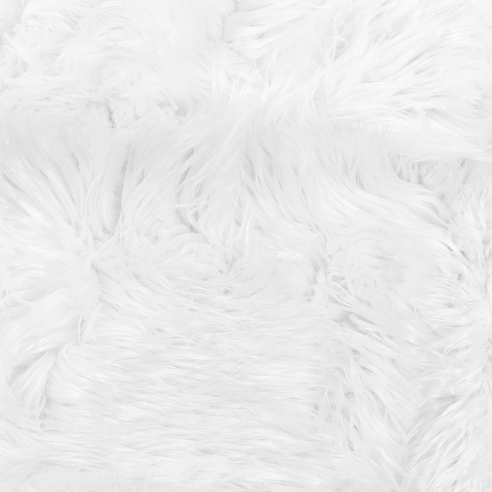 Coperta morbida in tessuto sintetico bianco 150 x 200 cm camera da letto salotto soggiorno