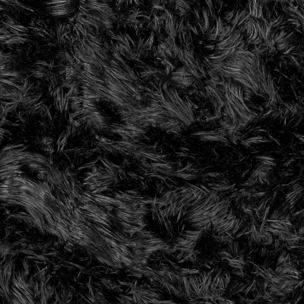 Coperta morbida in tessuto sintetico nero 150 x 200 cm camera da letto salotto soggiorno